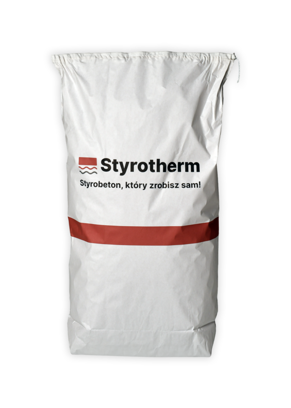 Styropian STYROTHERM 100R – Styrobeton, płynny styropian – paleta 32 worki 60L | Termolit